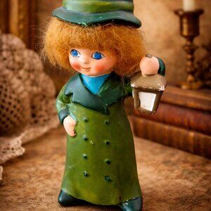 Vintage Napcoware Christmas Carolers with Hair Figurines